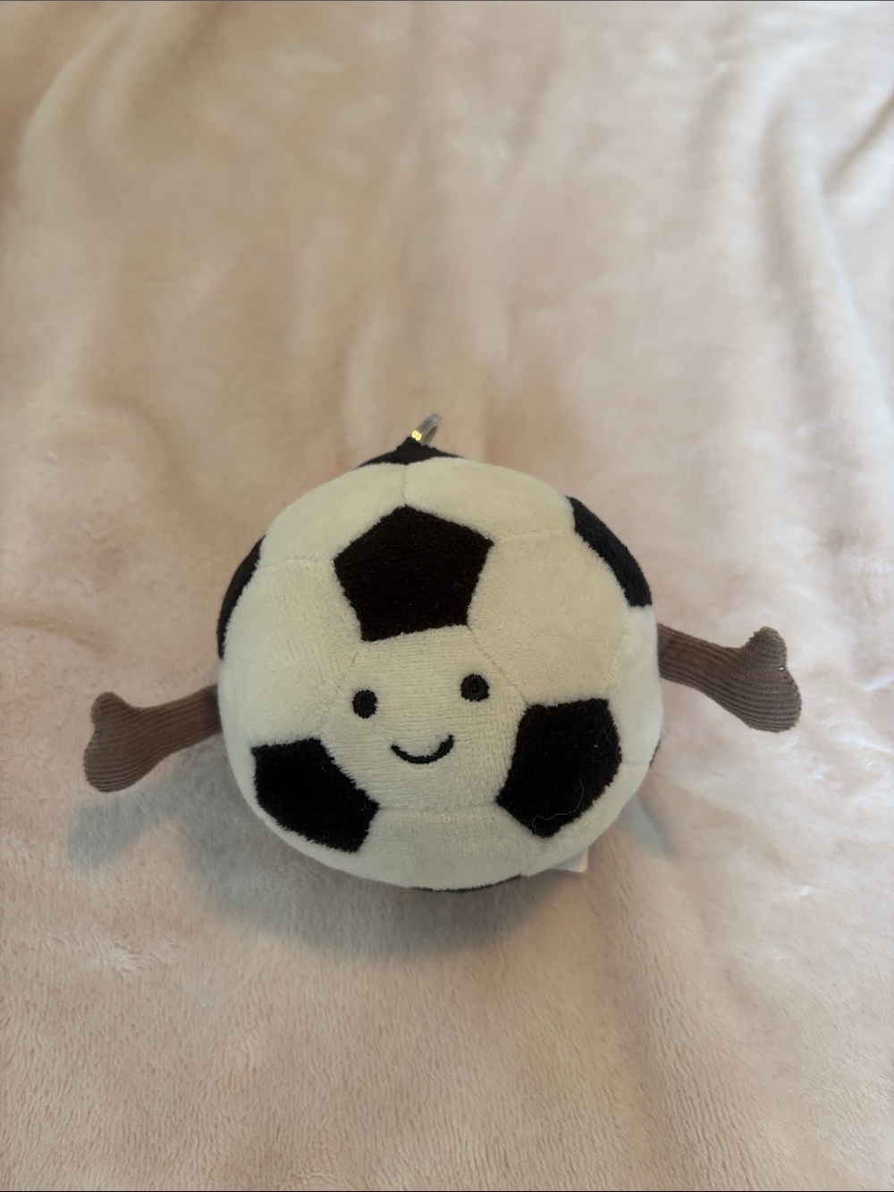 Jellycat soccer ball keychain